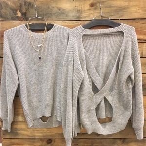 Cross Back Sweater